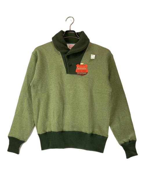 CUSHMAN（クッシュマン）Cushman (クッシュマン) ショールカラースウェット グリーン サイズ:Ｌ　 未使用品の古着・服飾アイテム