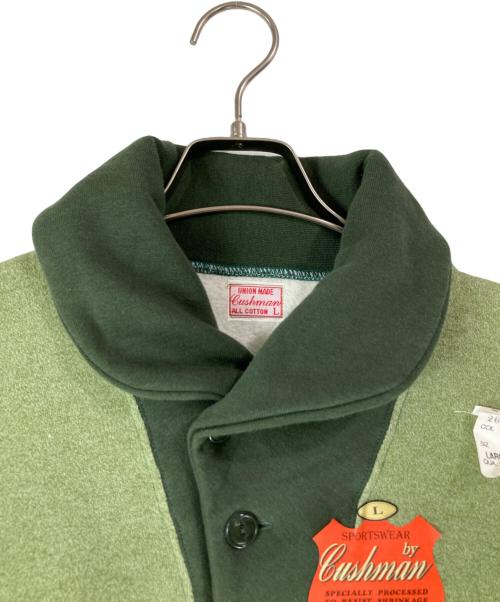 CUSHMAN（クッシュマン）Cushman (クッシュマン) ショールカラースウェット グリーン サイズ:Ｌ　 未使用品の古着・服飾アイテム