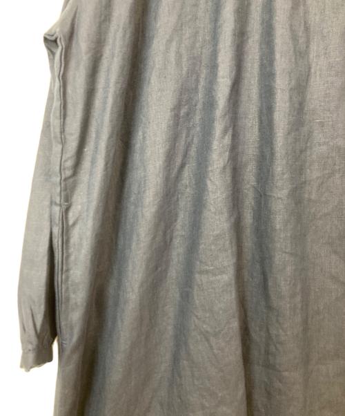 08MAB（ゼロハチマブ）08MAB (ゼロハチマブ) ヘンリーネックリネンワンピース ネイビー サイズ:Fの古着・服飾アイテム