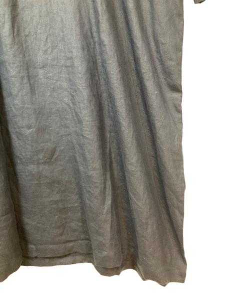 08MAB（ゼロハチマブ）08MAB (ゼロハチマブ) ヘンリーネックリネンワンピース ネイビー サイズ:Fの古着・服飾アイテム