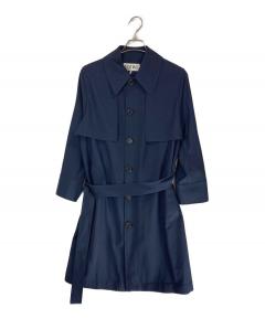 中古・古着通販】CHANEL (シャネル) ラムスキンレザーコート ブラウン