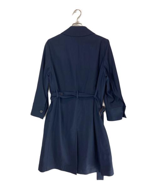 LOEWE（ロエベ）LOEWE (ロエベ) ベルト付ステンカラーコート ネイビー サイズ:46の古着・服飾アイテム