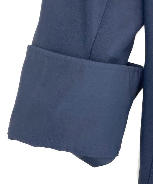 LOEWE（ロエベ）LOEWE (ロエベ) ベルト付ステンカラーコート ネイビー サイズ:46の古着・服飾アイテム