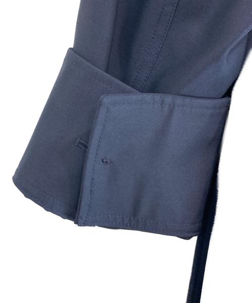 LOEWE（ロエベ）LOEWE (ロエベ) ベルト付ステンカラーコート ネイビー サイズ:46の古着・服飾アイテム
