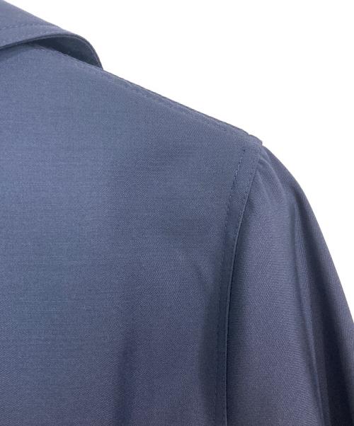 LOEWE（ロエベ）LOEWE (ロエベ) ベルト付ステンカラーコート ネイビー サイズ:46の古着・服飾アイテム