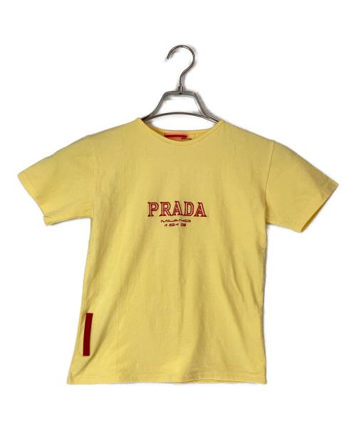 PRADA SPORTS（プラダスポーツ）PRADA SPORTS (プラダスポーツ) ロゴ刺繍Tシャツ イエロー サイズ:不明の古着・服飾アイテム