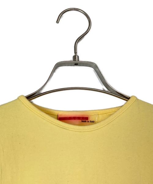 PRADA SPORTS（プラダスポーツ）PRADA SPORTS (プラダスポーツ) ロゴ刺繍Tシャツ イエロー サイズ:不明の古着・服飾アイテム