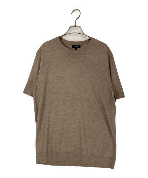 theory（セオリー）theory (セオリー) Regal Wool Soris Tee Sweater ベージュ サイズ:Lの古着・服飾アイテム