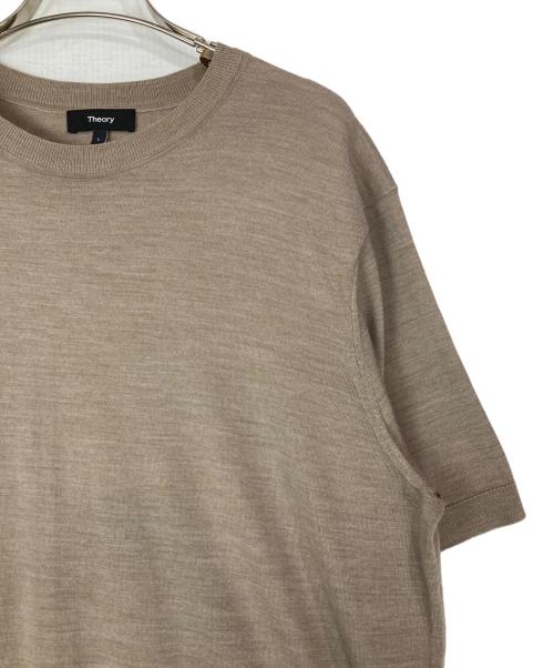 theory（セオリー）theory (セオリー) Regal Wool Soris Tee Sweater ベージュ サイズ:Lの古着・服飾アイテム
