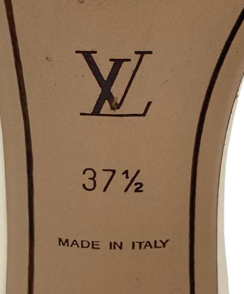 LOUIS VUITTON（ルイ ヴィトン）LOUIS VUITTON (ルイ ヴィトン) フラワーモチーフミュール ホワイト サイズ:37 1/2の古着・服飾アイテム