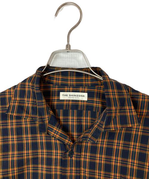 THE SHINZONE（ザ シンゾーン）THE SHINZONE (ザ シンゾーン) PECK CHECKED SHIRT ブラウン サイズ:FOの古着・服飾アイテム