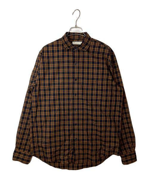 THE SHINZONE（ザ シンゾーン）THE SHINZONE (ザ シンゾーン) PECK CHECKED SHIRT ブラウン サイズ:FOの古着・服飾アイテム