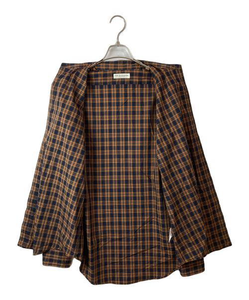 THE SHINZONE（ザ シンゾーン）THE SHINZONE (ザ シンゾーン) PECK CHECKED SHIRT ブラウン サイズ:FOの古着・服飾アイテム