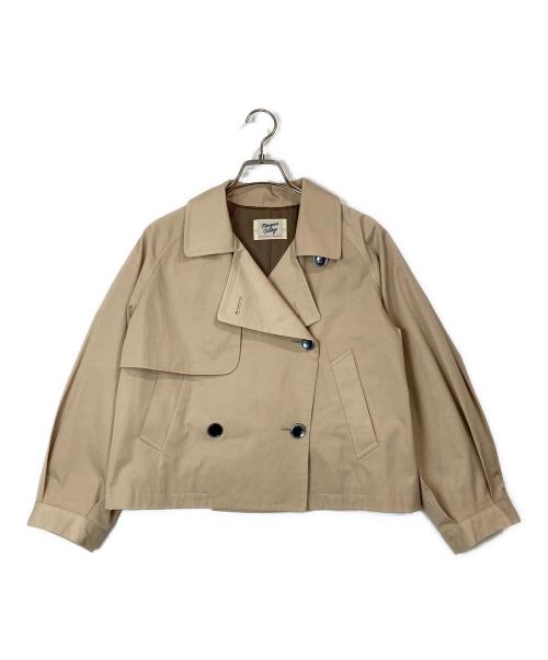 margaux vintage（マルゴー ヴィンテージ）margaux vintage (マルゴー ヴィンテージ) 綿混パフショートトレンチコート ベージュ サイズ:Freeの古着・服飾アイテム