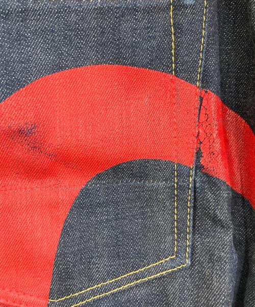 EVISU（エヴィス）EVISU (エヴィス) No.2ペイントデニムパンツ インディゴ サイズ:W32×L34の古着・服飾アイテム