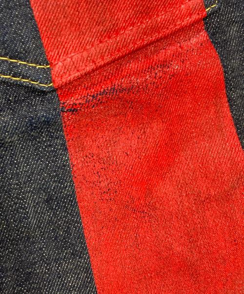 EVISU（エヴィス）EVISU (エヴィス) No.2ペイントデニムパンツ インディゴ サイズ:W32×L34の古着・服飾アイテム