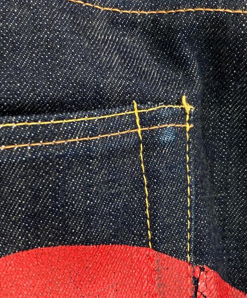 EVISU（エヴィス）EVISU (エヴィス) No.2ペイントデニムパンツ インディゴ サイズ:W32×L34の古着・服飾アイテム