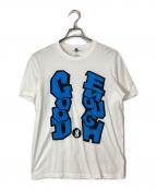 GOODENOUGHグッドイナフ）の古着「ロゴTシャツ」｜ブルー×ホワイト