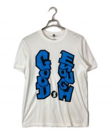GOODENOUGH（グッドイナフ）の古着「ロゴTシャツ」｜ブルー×ホワイト