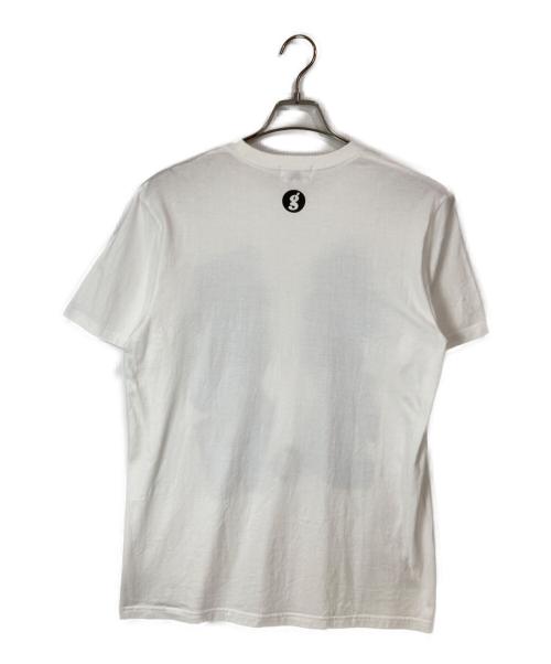 GOODENOUGH（グッドイナフ）GOODENOUGH (グッドイナフ) ロゴTシャツ ブルー×ホワイト サイズ:Lの古着・服飾アイテム