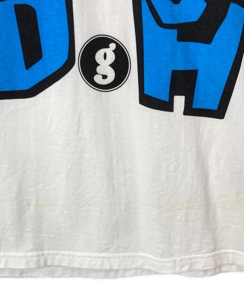 GOODENOUGH（グッドイナフ）GOODENOUGH (グッドイナフ) ロゴTシャツ ブルー×ホワイト サイズ:Lの古着・服飾アイテム