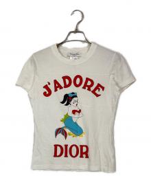 Christian Dior（クリスチャン ディオール）の古着「マーメイド プリントTシャツ」｜ホワイト