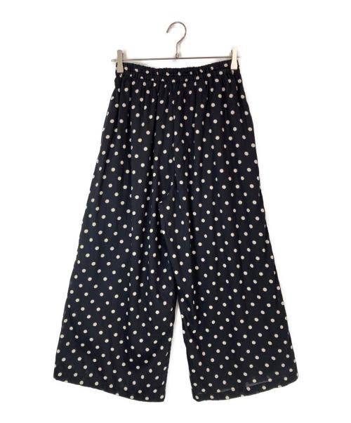 SOIL（ソイル）SOIL (ソイル) 80s COTTON VOILE DOT PRINT WIDE EAS ブラック サイズ:2 未使用品の古着・服飾アイテム