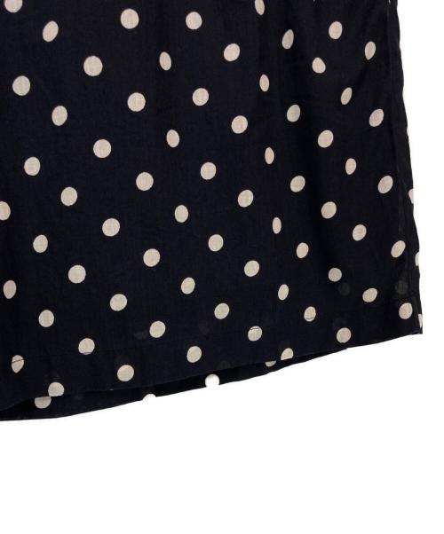 SOIL（ソイル）SOIL (ソイル) 80s COTTON VOILE DOT PRINT WIDE EAS ブラック サイズ:2 未使用品の古着・服飾アイテム