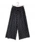 SOIL（ソイル）の古着「80s COTTON VOILE DOT PRINT WIDE EAS」｜ブラック