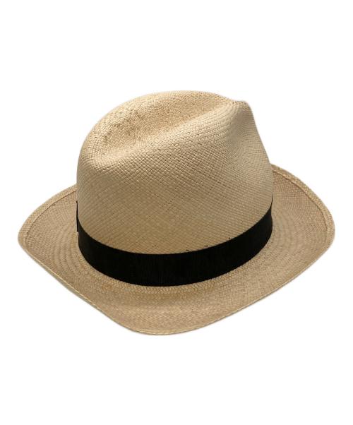 BORSALINO（ボルサリーノ）BORSALINO (ボルサリーノ) パナマハット ベージュ サイズ:60 USA 7 1/2の古着・服飾アイテム