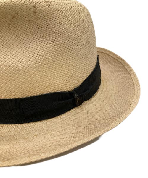 BORSALINO（ボルサリーノ）BORSALINO (ボルサリーノ) パナマハット ベージュ サイズ:60 USA 7 1/2の古着・服飾アイテム