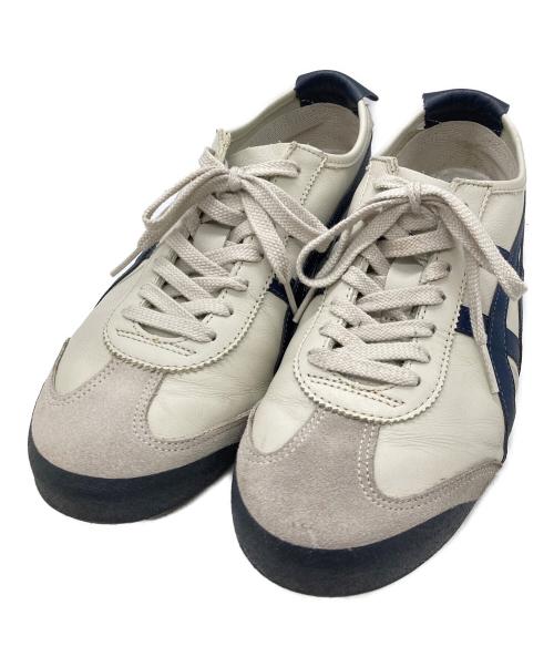 Onitsuka Tiger（オニツカタイガー）Onitsuka Tiger (オニツカタイガー) ローカットスニーカー ベージュ サイズ:27.5の古着・服飾アイテム