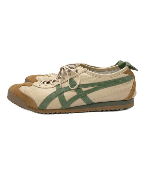 Onitsuka Tiger（オニツカタイガー）Onitsuka Tiger (オニツカタイガー) MEXICO 66 SD ベージュ×グリーン サイズ:28cmの古着・服飾アイテム