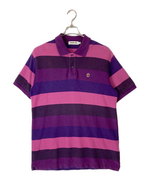 A BATHING APE（アベイシングエイプ）A BATHING APE (アベイシングエイプ) ポロシャツ パープル サイズ:Lの古着・服飾アイテム