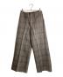AURALEE（オーラリー）の古着「DOUBLE FACE CHECK WIDE SLACKS」｜グレー