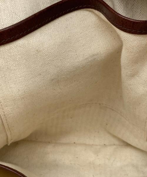 genten（ゲンテン）genten (ゲンテン) レザーショルダーバッグ ブラウンの古着・服飾アイテム