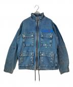 DIESELディーゼル）の古着「M-65 DENIM JACKET」｜ブルー