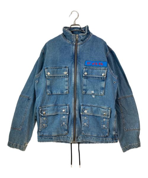DIESEL（ディーゼル）DIESEL (ディーゼル) M-65 DENIM JACKET ブルー サイズ:Ｌ　の古着・服飾アイテム