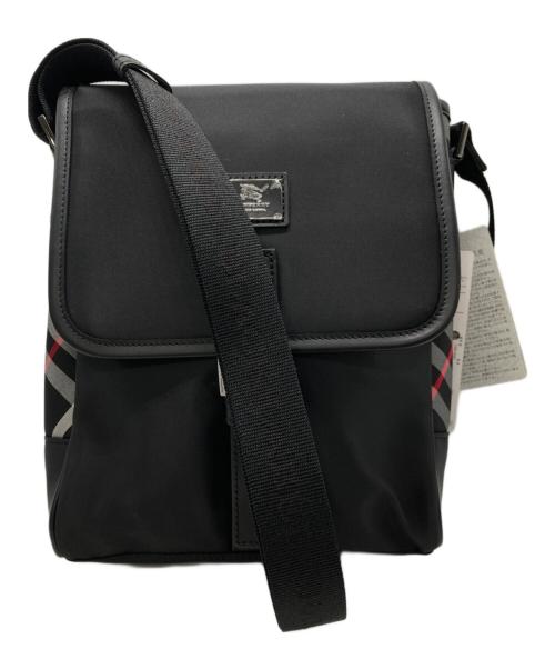 BURBERRY BLACK LABEL（バーバリーブラックレーベル）BURBERRY BLACK LABEL (バーバリーブラックレーベル) ナイロンショルダーバッグ ブラックの古着・服飾アイテム