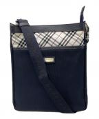 BURBERRY BLACK LABELバーバリーブラックレーベル）の古着「ノバチェックショルダーバッグ」｜ブラック