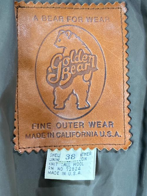 Golden Bear（ゴールデンベア）Golden Bear (ゴールデンベア) A-2ザーフライトジャケット ブラウン サイズ:38の古着・服飾アイテム