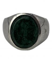 TOM WOOD（トムウッド）の古着「Oval Green Marble」｜シルバー×グリーン