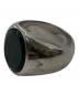 TOM WOOD (トムウッド) Oval Green Marble シルバー×グリーン サイズ:12号：27000円
