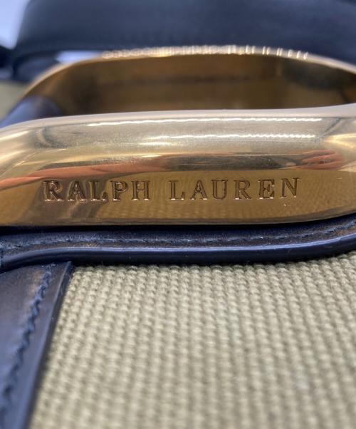 POLO RALPH LAUREN（ポロ・ラルフローレン）POLO RALPH LAUREN (ポロ・ラルフローレン) ウェリントンキャンバスクロスボディバッグ ブラック×グリーンの古着・服飾アイテム