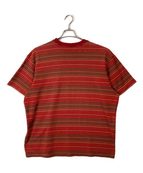 stussy（ステューシー）stussy (ステューシー) 80'sマルチボーダーTシャツ レッド サイズ:Lの古着・服飾アイテム