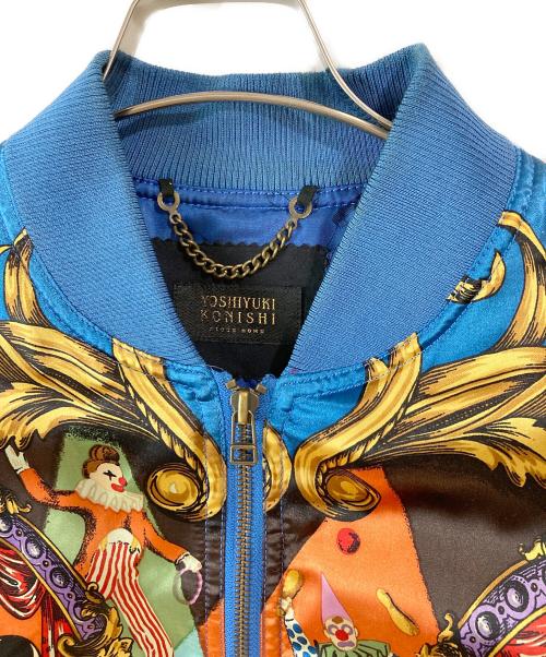 YOSHIYUKI KONISHI（ヨシユキコニシ）YOSHIYUKI KONISHI (ヨシユキコニシ) 総柄ブルゾン ブルー サイズ:ーの古着・服飾アイテム