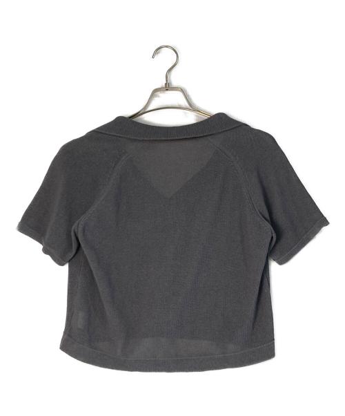 lounge WRAY（ラウンジレイ）lounge WRAY (ラウンジレイ) エシカルニットポロ グレー サイズ:FREEの古着・服飾アイテム