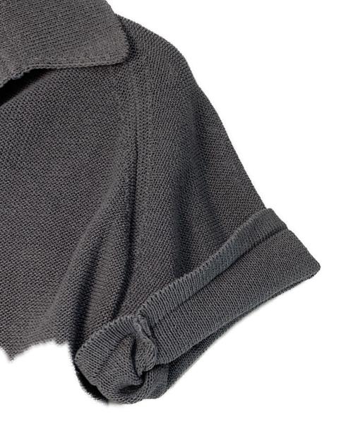 lounge WRAY（ラウンジレイ）lounge WRAY (ラウンジレイ) エシカルニットポロ グレー サイズ:FREEの古着・服飾アイテム