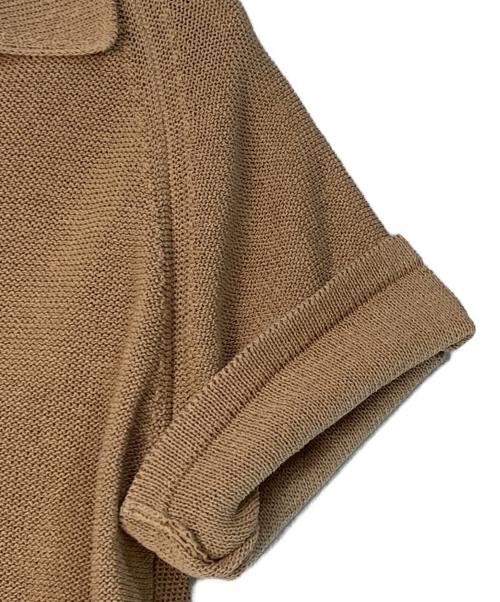 lounge WRAY（ラウンジレイ）lounge WRAY (ラウンジレイ) エシカルニットポロ ベージュ サイズ:FREEの古着・服飾アイテム
