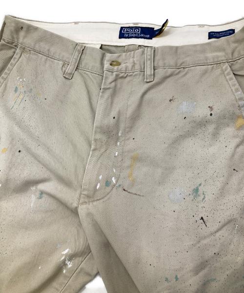 POLO RALPH LAUREN（ポロ・ラルフローレン）POLO RALPH LAUREN (ポロ・ラルフローレン) Salinger Straight Fit Distressed Pant ベージュ サイズ:32×30の古着・服飾アイテム